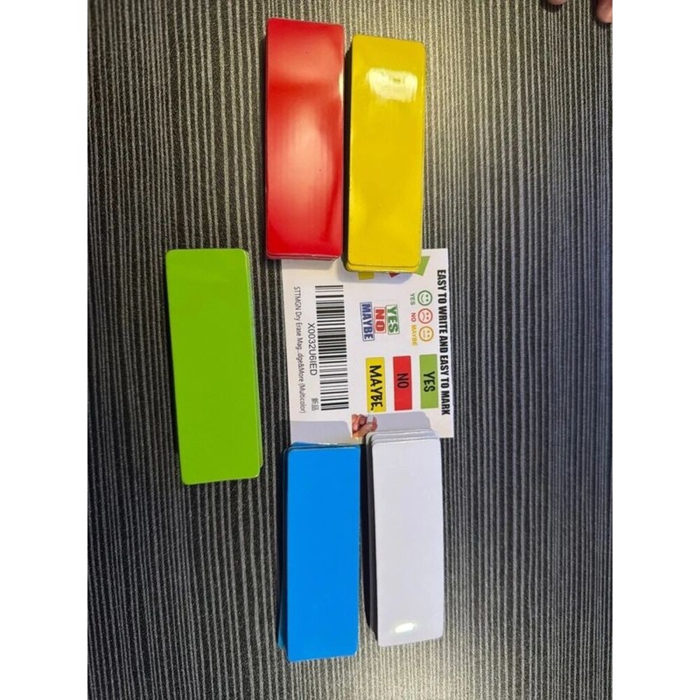 Dry Erase Magnetic Labels Pack of 60,Write On Magnets Sticker,Real Waterproof/-R